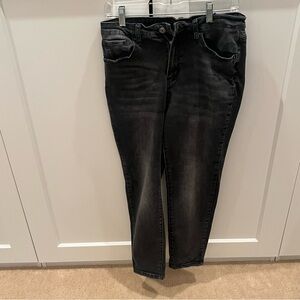 Risen Classic Black Straight Leg Jeans